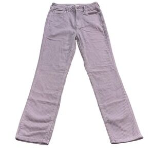PacSun Lavender Corduroy Pants Women Size 27 Straight Leg High Rise